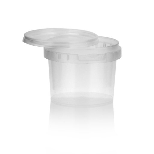 Plasric PP Container CLEAR 140ml (Lid sold seperately)