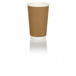Paper cup Double Wall KRAFT 16oz