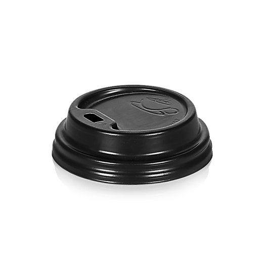 Plastic sip through (traveller) lid Black 4oz
